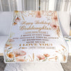 Personalized Birthday Gifts For Goddaughter Gifts From Godmother Blanket Yellow Happy Birthday Goddaughter Unique Gifts Bday Customized Fleece Blanket | teecentury