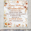 Personalized Birthday Gifts For Godmother Gifts From Niece Nephew Blanket Yellow Happy Birthday Aunt Unique Gifts Bday Customized Fleece Throw Blanket | teecentury