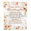 Personalized Birthday Gifts For Granddaughter Gifts From Grandma Blanket Yellow Happy Birthday Granddaughter Unique Gifts Bday Customized Fleece Blanket | teecentury