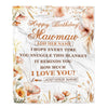 Personalized Birthday Gifts For Mawmaw Gifts From Granddaughter Blanket Yellow Happy Birthday Mawmaw Unique Gifts Bday Customized Fleece Blanket | teecentury