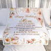Personalized Birthday Gifts For Mom Gifts From Daughter Son Blanket Yellow Happy Birthday Mom Mother Unique Gifts Bday Customized Fleece Throw Blanket | teecentury