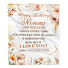 Personalized Birthday Gifts For Nonna Gifts From Granddaughter Grandson Blanket Yellow Happy Birthday Nonna Unique Gifts Bday Customized Fleece Blanket | teecentury