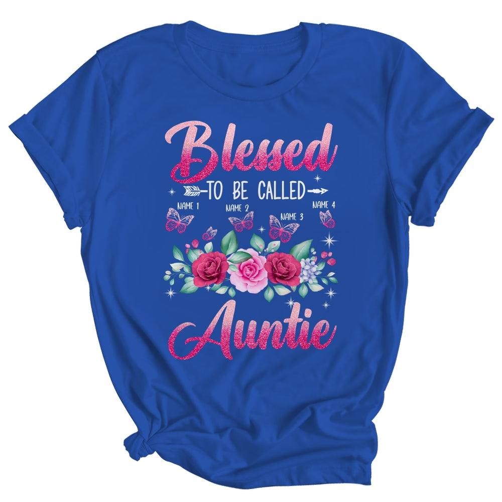 Blessed To Be Called Auntie T Shirt Gift Floral Auntie Blessed To Be Called Auntie T Shirt Gift Floral Auntie
