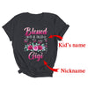 Personalized Blessed To Be Called Gigi Custom Grandkids Name Mothers Day Birthday Christmas Rose Butterfly Shirt & Tank Top | Custom | teecentury