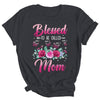 Personalized Blessed To Be Called Mom Custom Kids Name Mothers Day Birthday Christmas Rose Butterfly Shirt & Tank Top | teecentury