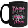 Personalized Blessed To Be Called Mom Custom Kids Name Mothers Day Birthday Christmas Rose Butterfly Mug | teecentury