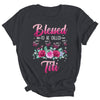 Personalized Blessed To Be Called Titi Custom Kids Name Mothers Day Birthday Christmas Rose Butterfly Shirt & Tank Top | teecentury
