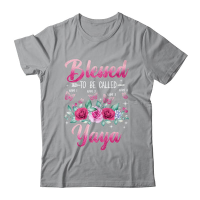 Personalized Blessed To Be Called Yaya Custom Kids Name Mothers Day Birthday Christmas Rose Butterfly Shirt & Tank Top | teecentury