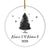 Personalized Couple Names Our First Christmas Together 2025 1st Christmas Tree Holiday Party Customized Christmas Tree Ornament | teecentury