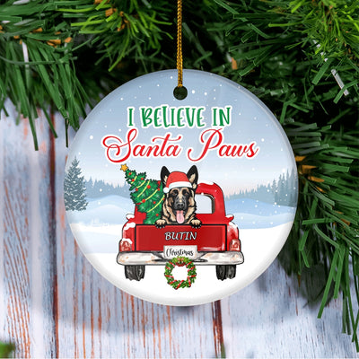 Personalized Dog Ornament For Christmas Dog Mom Dad Gifts Breed For Dog Owners Dog Memorial Customized Christmas Tree Ornament | teecentury