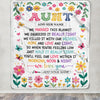 Personalized Gifts For Aunt From Niece Nephew Blanket We Hugged This Blanket Floral Presents Birthday Gift For Aunt Gifts Customized Fleece Throw Blanket | teecentury