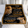 Personalized Gifts For Bonus Daughter Blanket From Stepdad Step Dad Lion My Love For You Is Forever Stepdaughter Birthday Gifts Christmas Fleece Blanket | teecentury