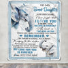 Personalized Gifts For Bonus Daughter Blanket From Stepmother Dad Elephant My Love For You Is Forever Stepdaughter Birthday Gifts Christmas Fleece Blanket | teecentury