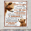 Personalized Gifts For Bonus Daughter Blanket From Stepmother Stepdad Bear My Love For You Is Forever Stepdaughter Birthday Gifts Christmas Fleece Blanket | teecentury