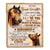Personalized Gifts For Bonus Daughter Blanket From Stepmother Stepdad Horse My Love For You Is Forever Stepdaughter Birthday Gifts Christmas Fleece Blanket | teecentury