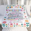 Personalized Gifts For Bonus Daughter From Mom Dad Blanket We Hugged This Blanket Floral Presents Birthday Gift For Stepdaughter Gifts Custom Fleece Blanket | teecentury