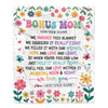Personalized Gifts For Bonus Mom From Step Son Daughter Blanket We Hugged This Blanket Floral Presents Birthday Gift For Stepmom Gifts Custom Fleece Blanket | teecentury