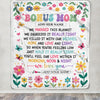 Personalized Gifts For Bonus Mom From Step Son Daughter Blanket We Hugged This Blanket Floral Presents Birthday Gift For Stepmom Gifts Custom Fleece Blanket | teecentury