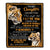 Personalized Gifts For Daughter Blanket From Dad Mom Father Tiger My Love For You Is Forever Daughter Birthday Gifts Christmas Custom Fleece Throw Blanket | teecentury
