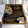 Personalized Gifts For Daughter Blanket From Dad Mom Father Tiger My Love For You Is Forever Daughter Birthday Gifts Christmas Custom Fleece Throw Blanket | teecentury