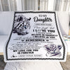 Personalized Gifts For Daughter Blanket From Mom Dad Mother White Tiger My Love For You Is Forever Daughter Birthday Gifts Christmas Custom Fleece Blanket | teecentury