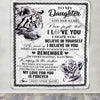 Personalized Gifts For Daughter Blanket From Mom Dad Mother White Tiger My Love For You Is Forever Daughter Birthday Gifts Christmas Custom Fleece Blanket | teecentury