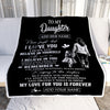 Personalized Gifts For Daughter Blanket From Mom Mother My Love For You Is Forever Daughter Birthday Gifts Christmas Graduation Custom Fleece Throw Blanket | teecentury