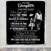 Personalized Gifts For Daughter Blanket From Mom Mother My Love For You Is Forever Daughter Birthday Gifts Christmas Graduation Custom Fleece Throw Blanket | teecentury