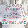 Personalized Gifts For Daughter From Mom Dad Blanket We Hugged This Blanket Floral Presents Birthday Gift For Daughter Gifts Customized Fleece Throw Blanket | teecentury