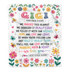 Personalized Gifts For Gigi From Granddaughter Grandkids Blanket We Hugged This Blanket Floral Presents Birthday Gift For Gigi Gifts Customized Fleece Blanket | teecentury