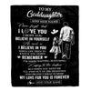 Personalized Gifts For Goddaughter Blanket From Godfather Uncle My Love For You Is Forever Goddaughter Birthday Gifts Christmas Custom Fleece Throw Blanket | teecentury
