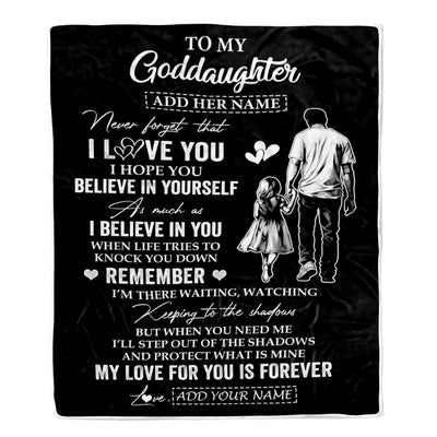 Personalized Gifts For Goddaughter Blanket From Godfather Uncle My Love For You Is Forever Goddaughter Birthday Gifts Christmas Custom Fleece Throw Blanket | teecentury