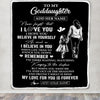 Personalized Gifts For Goddaughter Blanket From Godmother Aunt My Love For You Is Forever Goddaughter Birthday Gifts Christmas Custom Fleece Throw Blanket | teecentury