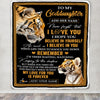 Personalized Gifts For Goddaughter Blanket From Godmother Godfather Tiger My Love For You Is Forever Goddaughter Birthday Gifts Christmas Fleece Blanket | teecentury