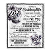 Personalized Gifts For Goddaughter Blanket From Godmother Uncle White Tiger My Love For You Is Forever Goddaughter Birthday Gifts Christmas Fleece Blanket | teecentury