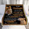 Personalized Gifts For Granddaughter Blanket From Grandma Grandmother Lion My Love For You Is Forever Granddaughter Birthday Gifts Christmas Fleece Blanket | teecentury