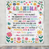 Personalized Gifts For Grandma From Granddaughter Blanket We Hugged This Blanket Floral Presents Birthday Gift For Grandma Gifts Customized Fleece Blanket | teecentury