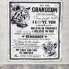 Personalized Gifts For Grandson Blanket From Grandpa White Tiger My Love For You Is Forever Grandson Birthday Gifts Graduation Christmas Fleece Blanket | teecentury