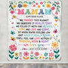 Personalized Gifts For Mamaw From Granddaughter Grandkids Blanket We Hugged This Blanket Floral Presents Birthday Gift For Mamaw Gifts Custom Fleece Blanket | teecentury