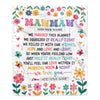 Personalized Gifts For Mawmaw From Granddaughter Blanket We Hugged This Blanket Floral Presents Birthday Gift For Mawmaw Gifts Customized Fleece Throw Blanket | teecentury