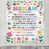 Personalized Gifts For Memaw From Granddaughter Grandkids Blanket We Hugged This Blanket Floral Presents Birthday Gift For Memaw Gifts Custom Fleece Blanket | teecentury