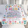 Personalized Gifts For Mimi From Granddaughter Grandkids Blanket We Hugged This Blanket Floral Presents Birthday Gift For Mimi Gifts Customized Fleece Blanket | teecentury