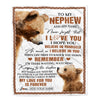 Personalized Gifts For Nephew Blanket From Aunt Uncle Bear My Love For You Is Forever Nephew Birthday Gifts Graduation Christmas Custom Fleece Throw Blanket | teecentury