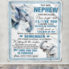 Personalized Gifts For Nephew Blanket From Aunt Uncle Elephant My Love For You Is Forever Nephew Birthday Gifts Graduation Christmas Custom Fleece Blanket | teecentury