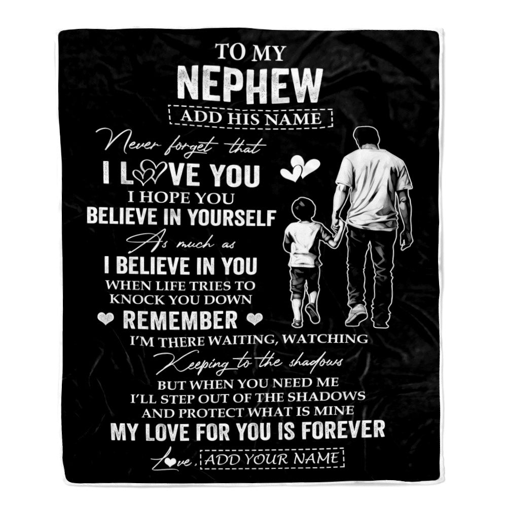 Personalized Gifts For Nephew Blanket From Uncle My Love For You Is Forever Nephew Birthday Gifts Graduation Christmas Custom Fleece Throw Blanket | teecentury