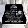 Personalized Gifts For Nephew Blanket From Uncle My Love For You Is Forever Nephew Birthday Gifts Graduation Christmas Custom Fleece Throw Blanket | teecentury