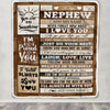 Personalized Gifts For Nephew From Aunt Uncle Auntie Blanket Wood Love You Fathers Day Nephew Gifts Birthday Graduation Christmas Customized Fleece Blanket | teecentury