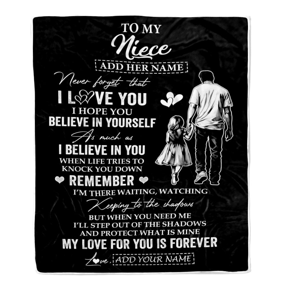 Personalized Gifts For Niece Blanket From Uncle My Love For You Is Forever Niece Birthday Gifts Graduation Christmas Custom Fleece Throw Blanket | teecentury