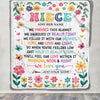 Personalized Gifts For Niece From Aunt Uncle Blanket We Hugged This Blanket Floral Presents Birthday Gift For Niece Gifts Customized Fleece Throw Blanket | teecentury