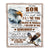 Personalized Gifts For Son Blanket From Dad Mom Father Eagle My Love For You Is Forever Son Birthday Gifts Graduation Christmas Custom Fleece Throw Blanket | teecentury